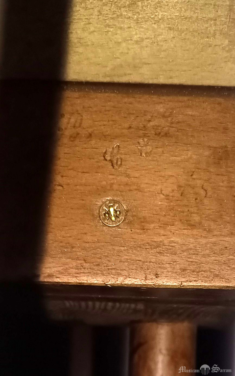 Sygnatura na jednej z piszczałek