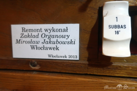 Tabliczka wykonawcy remontu